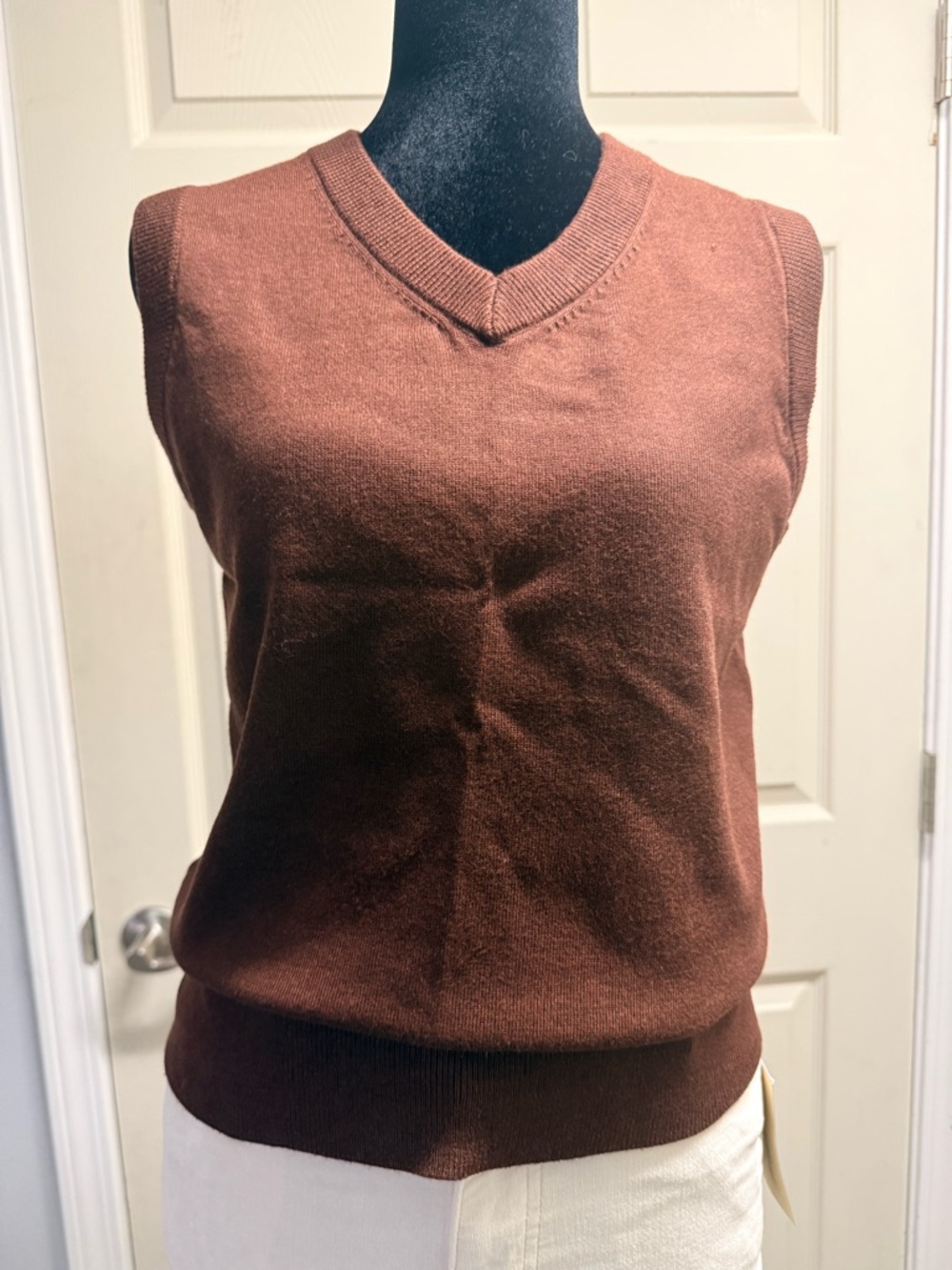 A New Day Brown Knit Vest Top